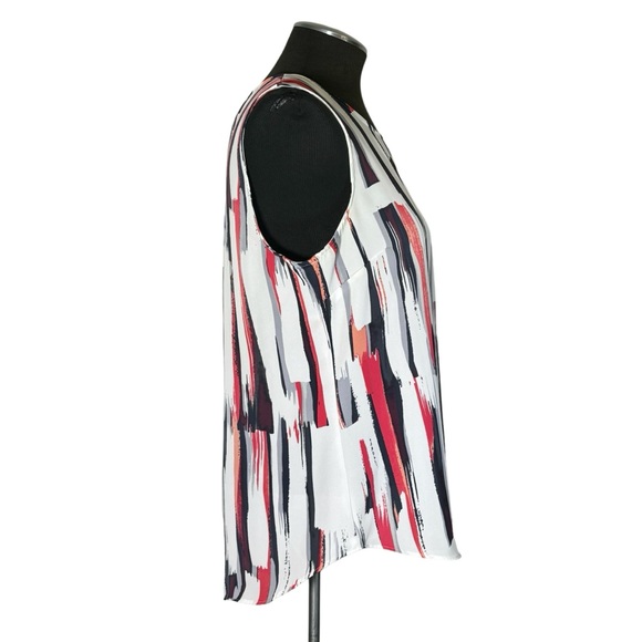 DKNY – Vertical Stripe Sleeveless Top – Medium - Picture 5 of 10